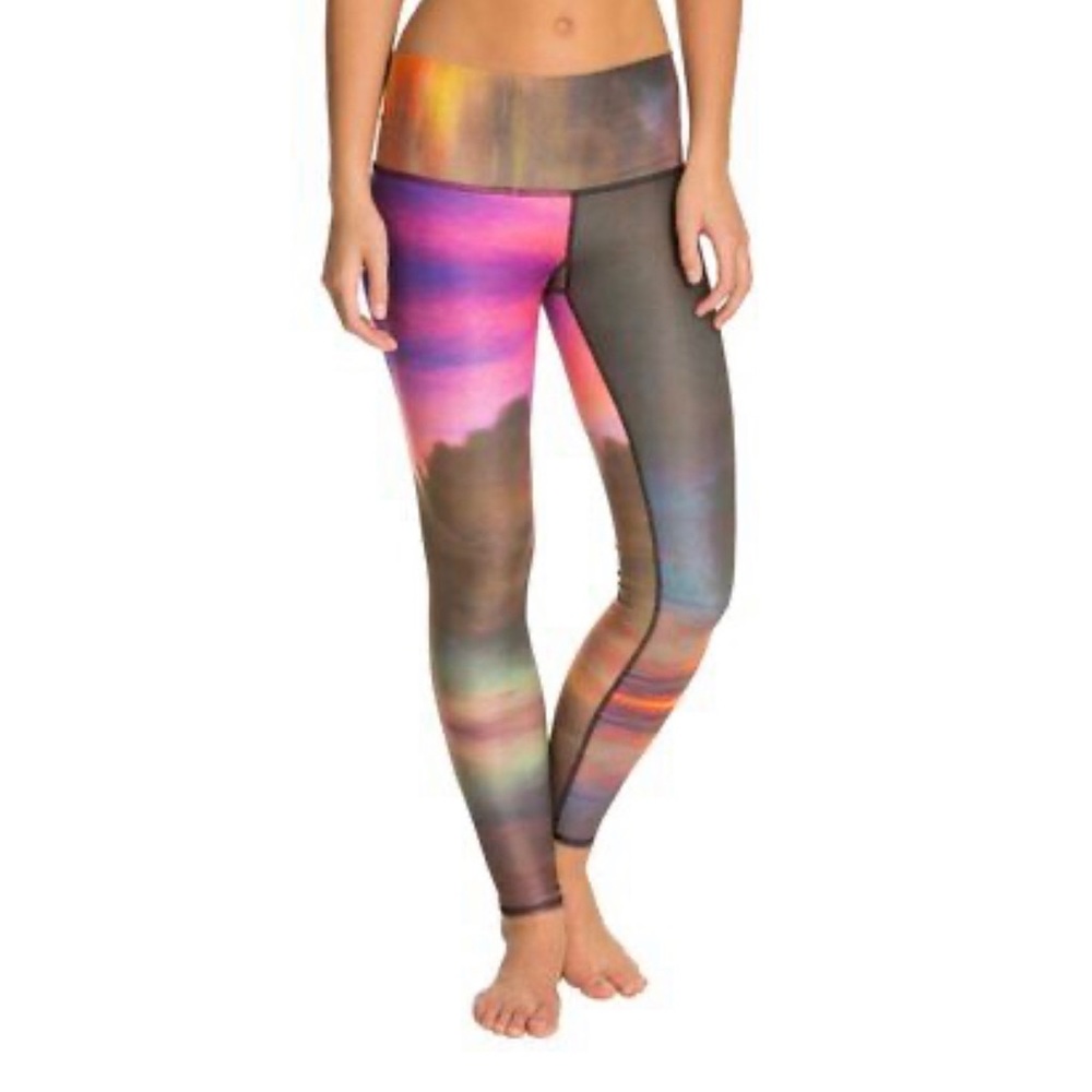 Teeki Sunset Cloud full length yoga leggings